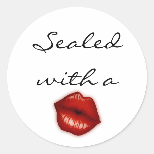 Adesivo Selado com bastões de beijo (Frente)