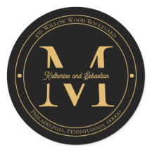 Selagem de endereço de retorno do monograma minima