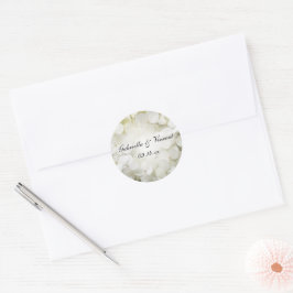 Adesivo Selagem de Envelope de Casamento de Flores de Hydr