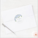 Adesivo Selagem de Envelope de Casamento Personalizado da<br><div class="desc">Este belo design apresenta flores de aquarela e seu texto personalizado. Use a modelo para preencher suas informações. O recurso "Personalizar mais" pode ser usado para alterar a fonte (tamanho,  estilo,  cor),  adicionar mais linhas de texto ou alterar o layout.</div>