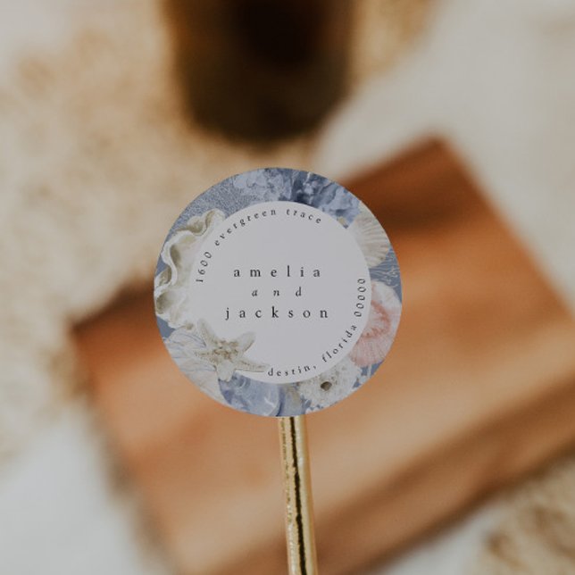 Adesivo Selagem do Envelope Themed Beach (Criador carregado)