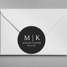 Selagens de Envelope de Casamento Mínimo e Elegant
