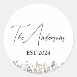 Adesivo Selagens de Envelope de Casamento Personalizado