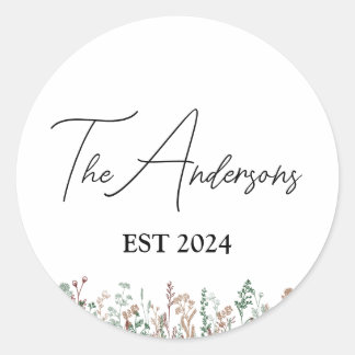 Adesivo Selagens de Envelope de Casamento Personalizado