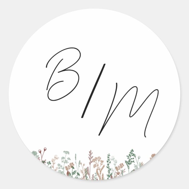 Adesivo Selagens de Envelope de Casamento Personalizado (Frente)