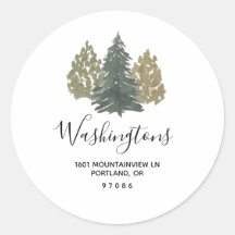 Selagens de Envelope de Retorno de Natal da Árvore