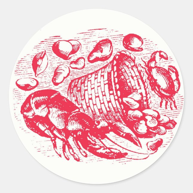 Adesivo Selagens do Envelope Clam Shack (Frente)