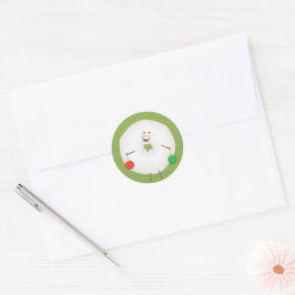 Adesivo Selante de Envelope de Cartão de Natal de Donut de