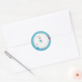 Adesivo Selante de Envelope de Cartão de Natal de Donut de