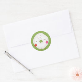 Adesivo Selante de Envelope de Cartão de Natal de Donut de
