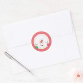 Adesivo Selante de Envelope de Cartão de Natal de Donut de
