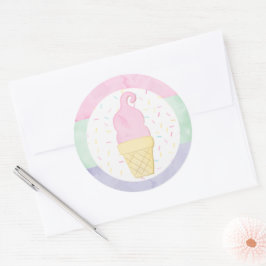 Adesivo Selante de Envelope de Cones de Sorvete com Purpur