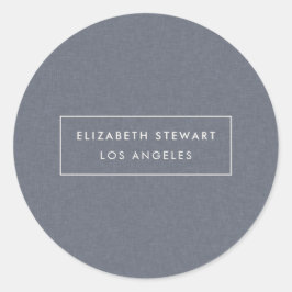 Adesivo Selas de envelopes de marfim de linhagem azul mini