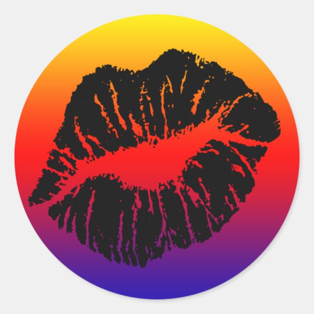 Adesivo sele-o com um beijo (Frente)