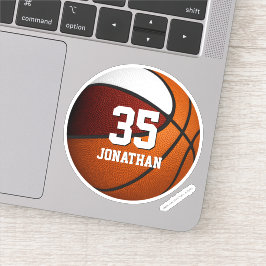 Adesivo seleção branca maroon cores basquetebol masculino