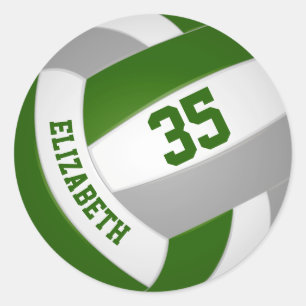 Adesivo seleção de cinzas verdes: voleibol feminino