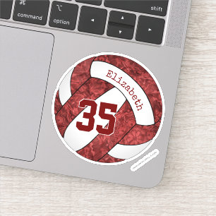 Adesivo seleção de vôlei para garotas de marrom colore 