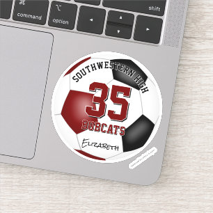 Adesivo seleção negra do maroon colorido futebol masculino