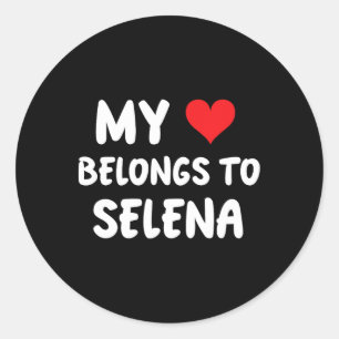 Adesivo Selena - Meu Coração Pertence a Selena - Amor