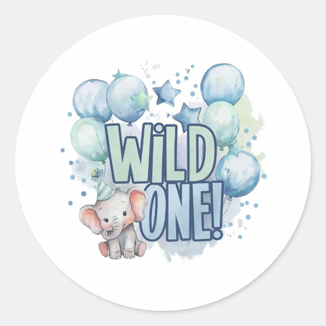 Adesivo Seletor de Água de Um primeiro aniversario (Frente)