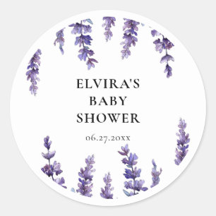 Adesivo Seletor de invólucro de lavanda floral elegante