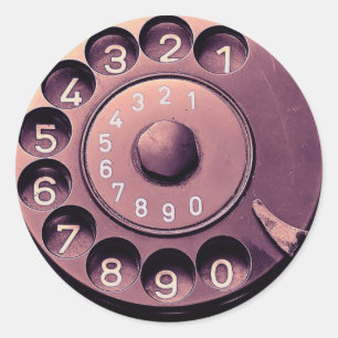 Adesivo Seletor de telefone retro