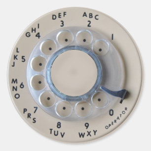 Adesivo Seletor giratório retro do telefone