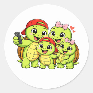 Adesivo Selfie da Família