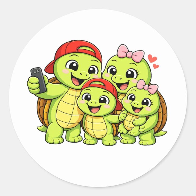 Adesivo Selfie da Família (Frente)