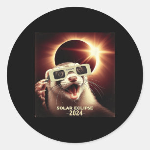 Adesivo Selfie Ferret Kids Mens Solar Eclipse Ferret