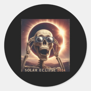Adesivo Selfie Skeleton Kids Mens Eclipse Solar