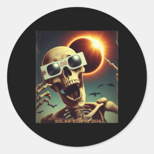 Adesivo Selfie Skeleton Kids Mens Eclipse Solar 1