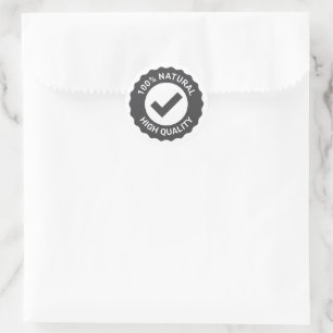 Adesivo Selo 100% natural de alta qualidade com marca de v