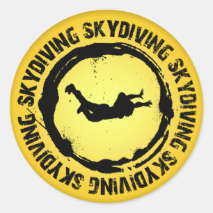 Adesivo Selo agradável de Skydiving