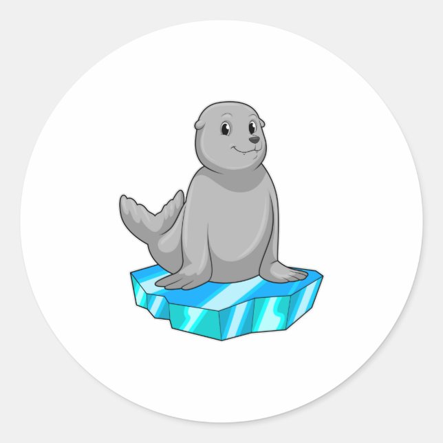 Adesivo Selo com flutuação de gelo (Frente)