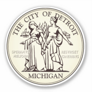 Adesivo Selo da Cidade de Detroit