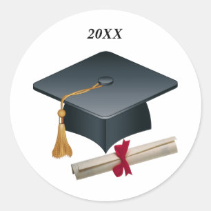 Adesivo Selo da graduação do almofariz & do diploma