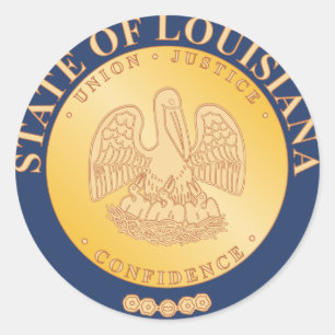 Adesivo Selo da Louisiana (1890-2010)