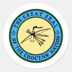 Adesivo Selo da nação do Choctaw