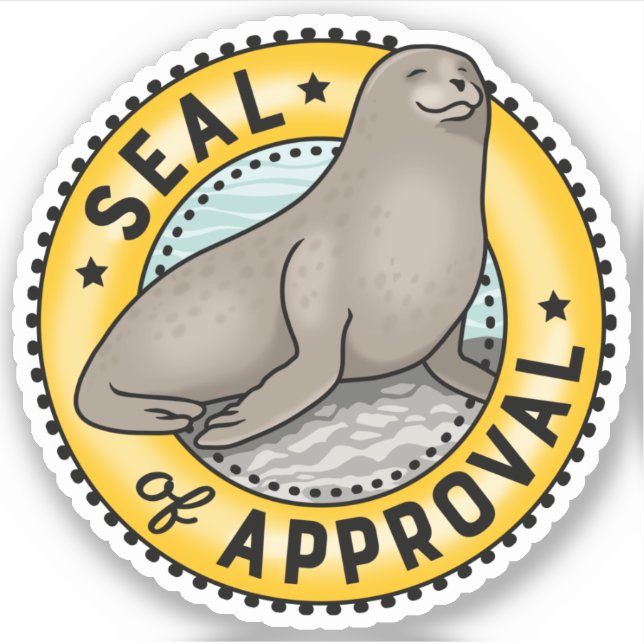 Adesivo Selo de aprovação (Frente)