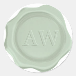 Adesivo Selo De Casal De Cera De Casamento Neo Mint