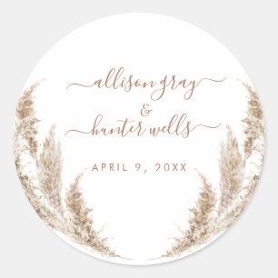 Adesivo Selo de Casamento Floral