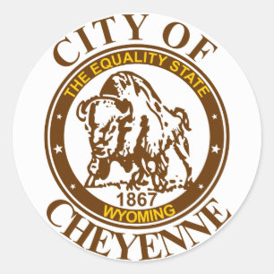 Adesivo Selo de Cheyenne, Wyoming