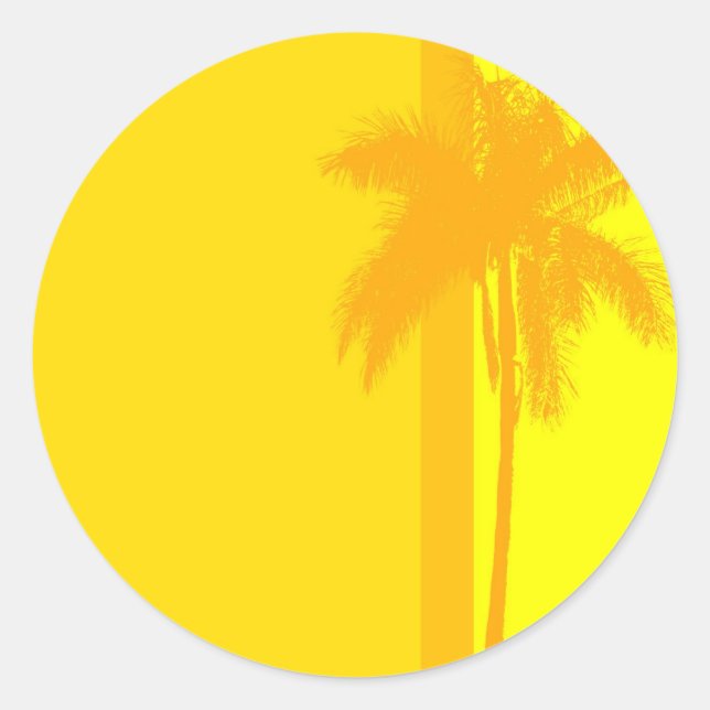 Adesivo Selo de Convite para Árvore de Palma de Casamento  (Frente)