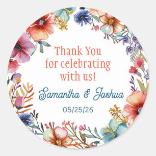 Adesivo Selo de convite para casamento elegante