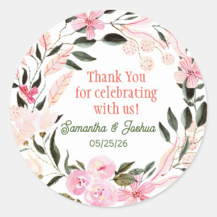 Adesivo Selo de convite para casamento elegante
