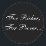 Adesivo Selo de Convite Promessa de Casamento<br><div class="desc">Formal Wedding Vows Invitation Seal Stickers © 2008 Fotografia e Design por TDSwhite</div>