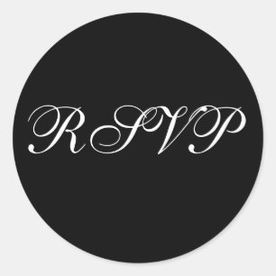 Adesivo Selo de Convite RSVP Formal