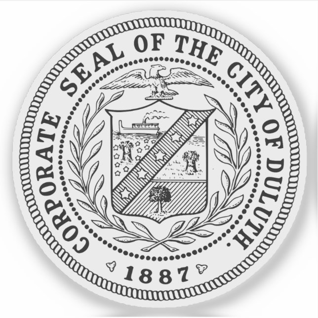 Adesivo Selo de Duluth, Minnesota, EUA (Frente)