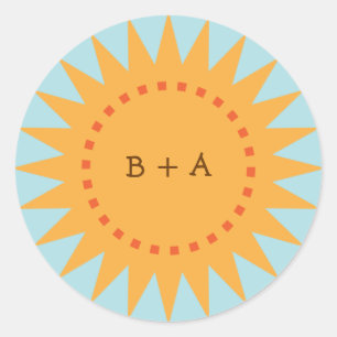 Adesivo Selo de Envelope Amarelo-Cinto (Dia)